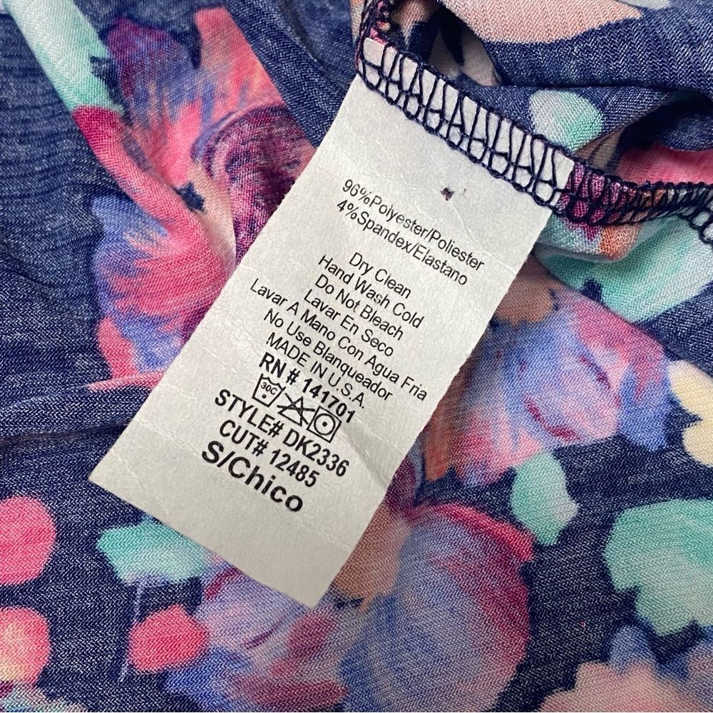 1.4.3 Story by Line Up Floral Muticolor Wrap Front Maxi Dress Women's Size Small - Picture 11 of 14